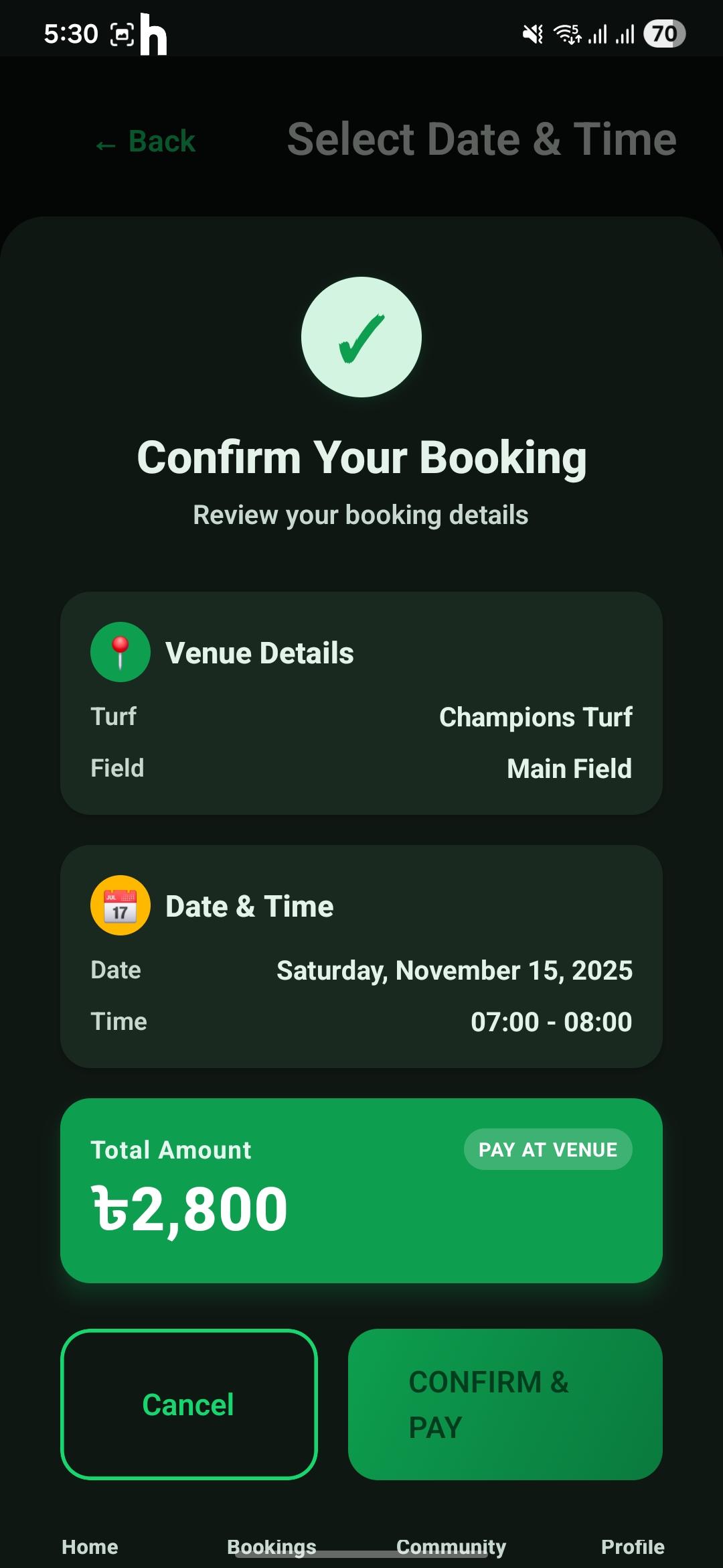 Confirmation